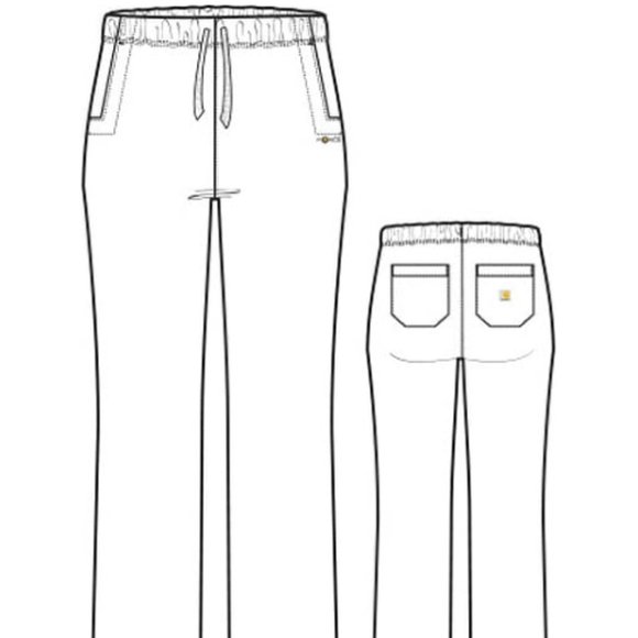 Carhartt Medical Scrub Pants WINE c56201X 2XL - Picture 1 of 2